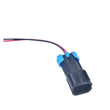 Imagem de Compressor de ar condicionado de 2 pinos, plugue r90p r90t, separador de óleo-água, filtro de indução de aquecimento, conector 15300027 15300002(Male with wires)