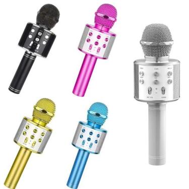 Imagem de Microfone de karaokê Bluetooth sem Fio e Recarregável - CHINA