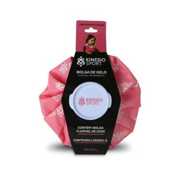 Imagem de Bolsa de Gelo Flexível Impermeável KinesioSport 23cm - Rosa