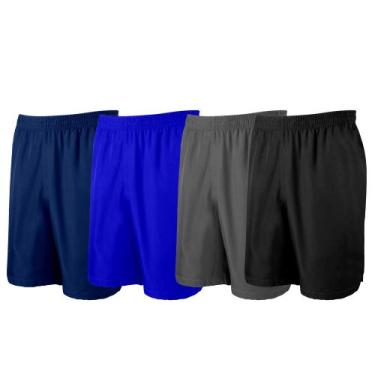 Imagem de 4 Short Futebol Calção Esportivo Bermuda Esportiva - River , G1, Preto