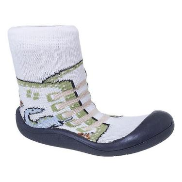Imagem de Meia com Sola Antiderrapante Infantil Bebes Primeiros Passos - HB Moda