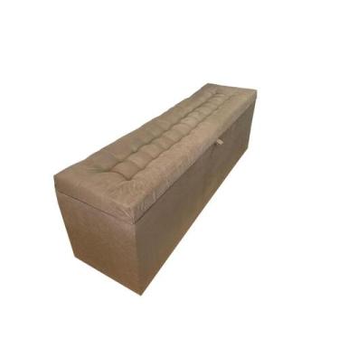 Imagem de Calçadeira Baú Laís 160 Para Cama de Casal Queen  - Negromonte Store, 