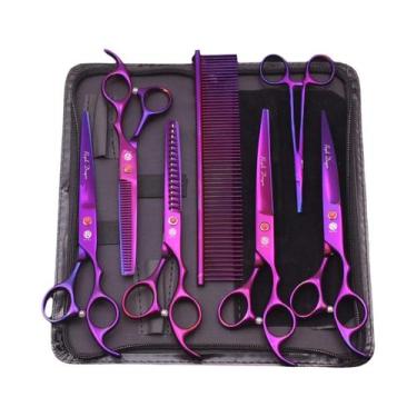 Imagem de Kit de Tesouras para Tosa de Animais Dragão Roxo - 7 Polegadas - Tesou