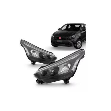 Imagem de Farol Fiat Argo Cronos 2018 2019 2020 2021 2022 2023 Com Led Esquerdo 