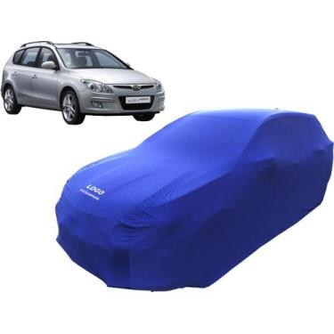Imagem de Capa Para Cobrir Carro Hyundai I30 Cw Tecido Helanca - Mz, Azul