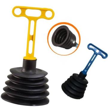 Imagem de Kit 2 Desentupidor Sanfona Para Pia Tanque Vaso Sanitário Privada Enca