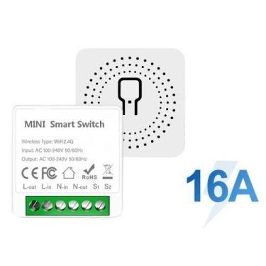 Imagem de Interruptor Wi-Fi Tuya Mini, Controle, Módulo de Automação - A1