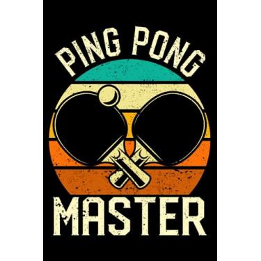 Imagem de Ping Pong Master Vintage Table Tennis Player Funny Paddle: Ping Pong Racket Player Table Tennis Equipment | Dot Grid Journal, Notebook or Organizer | ... book, Scheduler, Task Checklist | 6x9 Inch