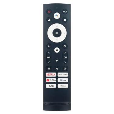 Imagem de ERF3N90H Novo controle remoto de voz de substituição adequado para Hisense U7H QLED Series Smart TV 55U7G 65U7G 75U7G 55U8H 65U8H 75U8H 43A6H 43A65H 43A68H 50A6H 50A65H 50A68H 55A6H 55A6H 55A65 H