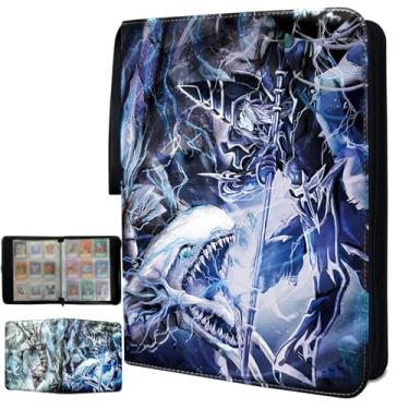 Imagem de sabermaster Fichário para cartões colecionáveis de 900 cartões e porta-álbuns, com 50 mangas removíveis, brinquedos para meninos e meninas (5)