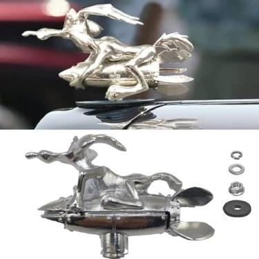 Imagem de Rneswi Hood Ornaments for Vehicles Coyote Hood Ornament Made of Alloy for All Types of Cars Hoods Motorcycle Styling
