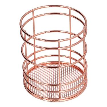 Imagem de Organizador de Armazenamento Redondo Oco Akozon - Suporte para Pauzinhos, Pote para Caneta, Suporte para Telefone para Mesa e Banheiro - Economizador de Espaço Elegante e