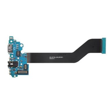 Imagem de BESJMYT Substituição da porta de carregamento para Samsung Galaxy A71 5G USB Dock Dock Conector Tipo-C Placa de cabo flexível com conector de microfone, fone de ouvido, porta de microfone, reparo para