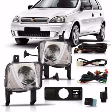 Imagem de Kit Farol Milha Neblina Auxilar Corsa Montana 2003 2004 2005 2006 2007 2008 2009