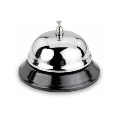 Imagem de Campainha Sino De Mesa Balcão Recepção Hotel Comercio De Metal - Clink