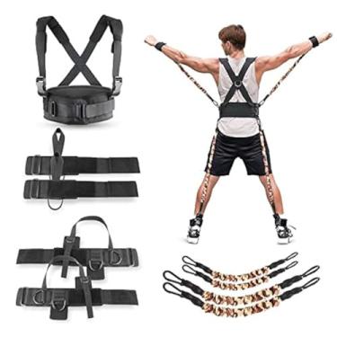 Imagem de Conjunto de faixas de resistência de boxe, YNXing Power Punch Pro para Muay Thai Karate Bounce Combat MMA, fitness, basquete, vôlei, futebol, treinamento, agachamento vertical