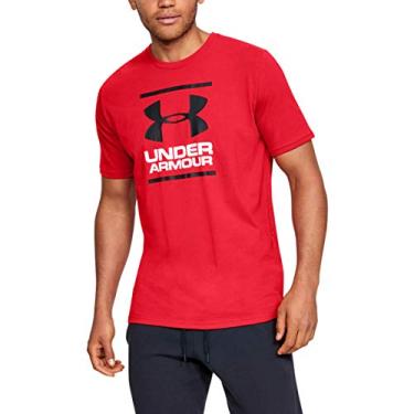 Imagem de Under Armour Camiseta masculina de manga curta Global Foundation, Vermelho (602)/Preto, G