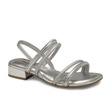 Imagem de Sandália Infantil Menina Pink Cats Saltinho Tiras Trançadas