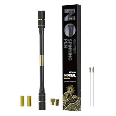 Imagem de ADSPINZOR Caneta giratória Mortal Weighted Mod by Mr. Nope – Advanced Trick Spin Pen para precisão, truques e prática de spinning – mais pesada, equilibrada, aderência antiderrapante, gravável com