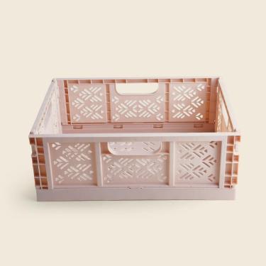 Imagem de Cesto Plástico Dobrável Rosa 40cm - A\CASA