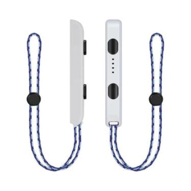 Imagem de Pulseira De Pulso Preta E Branca Para Switch Joycon 1 Par De Tampas De