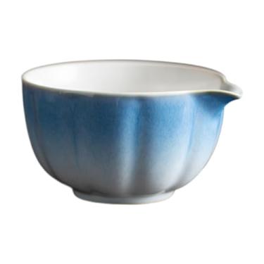 Imagem de Ioensy Japonês Matcha Bowl Matcha Mixing Bowl Tradicional Acessório Matcha, Cerimônia de Tea 420ml Mades para Friends Iniciantes, Azul E Branco