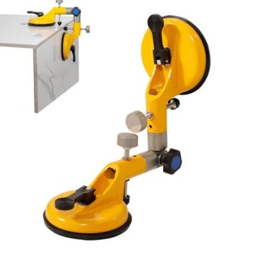 Imagem de Conjunto profissional de costura de granito ajustável 90-270° | Ferramenta de união e nivelamento de bancada para cozinha, banheiro | Grampos de ventosa resistentes para granito, mármore, quartzo