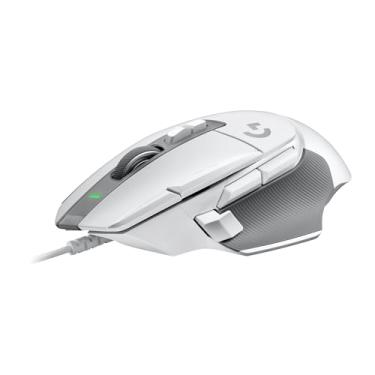 Imagem de Logitech G Mouse para jogos com fio 502 x - interruptores primários híbridos óptico-mecânicos LIGHTFORCE, sensor de jogos HERO 25K, compatível com PC - macOS/Windows - Branco