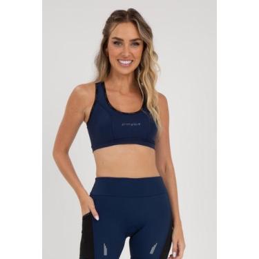 Imagem de Top de Corrida Running - Pratyque, P, Marinho