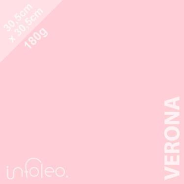 Imagem de Papel 180 gramas 30,5x30,5cm Verona (Rosa Bebê) Color Plus - 10 unidad