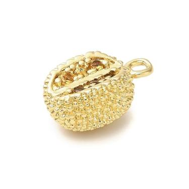 Imagem de KitBeads 10 pingentes de frutas de zircônia cúbica tropical verão banhado a ouro durian pingentes para pulseiras, colares, brincos, chaveiros, joias, Latão, Sem Pedra Preciosa