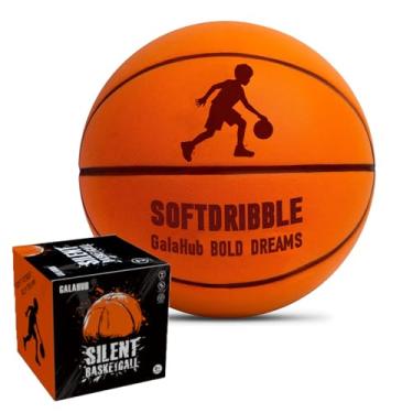 Imagem de GalaHub Basquete silencioso tamanho 5 (27,5 polegadas) – sem compressão, sem deformação! Bola de espuma interna premium para jogos silenciosos, macia e durável, perfeita para crianças e adultos