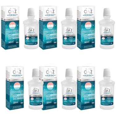 Imagem de Kit Enxaguante Bucal Perioaz Sabor Menta 6 Caixas 500ml Cada - EUROFAR