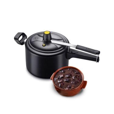 Imagem de Panela De Pressão Para Feijoada Em Alumínio Antiaderente 7,5l Cabo De Baquelite 16261 - Alumínio Abc