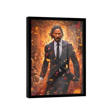 Imagem de Quadro John Wick Orange -- Br Artes