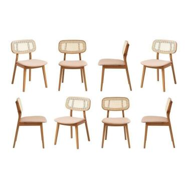 Imagem de Kit 4 Cadeiras Madeira Maciça Liz Cabecasa Madeiramadeira Fendi