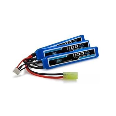 Imagem de Bateria Para Airsoft Lipo 11.1v-3s 1100mah (3 Pack) 20c-40c
