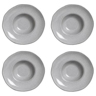 Imagem de Conjunto De Pratos Para Massa-risoto 04 Peças Orgânico Dust Porto Brasil