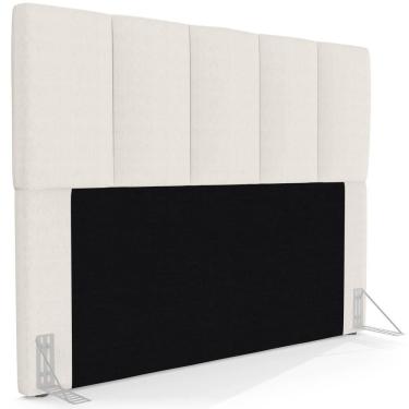 Imagem de Cabeceira Cama Box Casal Queen 160cm Pérola W01 Linho Cru - Mpozenato