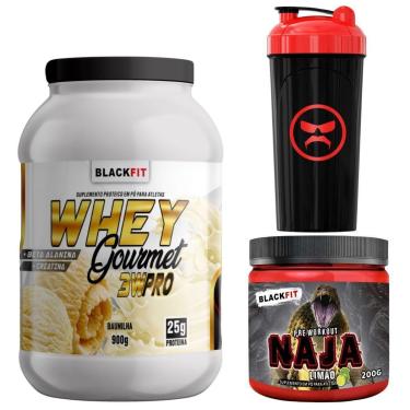 Imagem de Kit Whey Baunilha Mais Pré Treino Limão Max Resultados Massa Muscular-Unissex