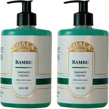 Imagem de Kit 2 Coala Sabonete Líquido Bambu Linha Home 500ml Mãos Corpo
