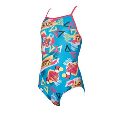 Imagem de arena Maio Maxfit Candy Infantil Azul Turquesa e Vermelho Fluorescente Tam 10-11