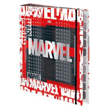 Imagem de Fichário Escolar Universitário Marvel Bricks C/Elástico Dac