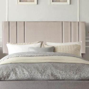 Imagem de Painel Estofado Luxo Grécia 140cm Casal Para Cama Box Suede Bege - Gat