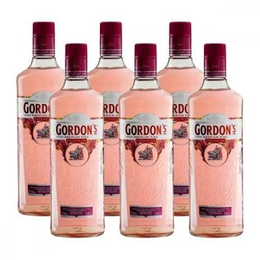 Imagem de Gin Gordons Pink Garrafa 700ml Caixa com 6 unidades