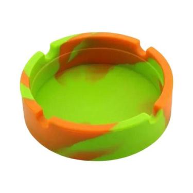 Imagem de Cinzeiro De Silicone Colorido Que Brilha No Escuro, Redondo, À Prova D