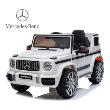 Imagem de Mini Carro Elétrico 12v Mercedes Amg G63 Branco Importway Voltagem do 