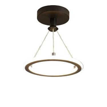 Imagem de 3 Cores(110V/220V) Luminária De Teto Led Minimalista Moderna Pendente Lustre Plafon para Sala Quarto Cozinha Ceiling Ligh (JZ-Preto /3 Cores（110V-220V）)