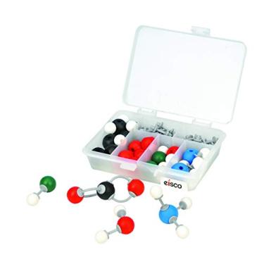 Imagem de EISCO Conjunto de modelo molecular básico de química orgânica com estojo de 54 peças