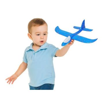 Imagem de Melhor Avião Planador Brinquedo Com LED ACENDE Voa De Verdade J.MIXSOLUCOES